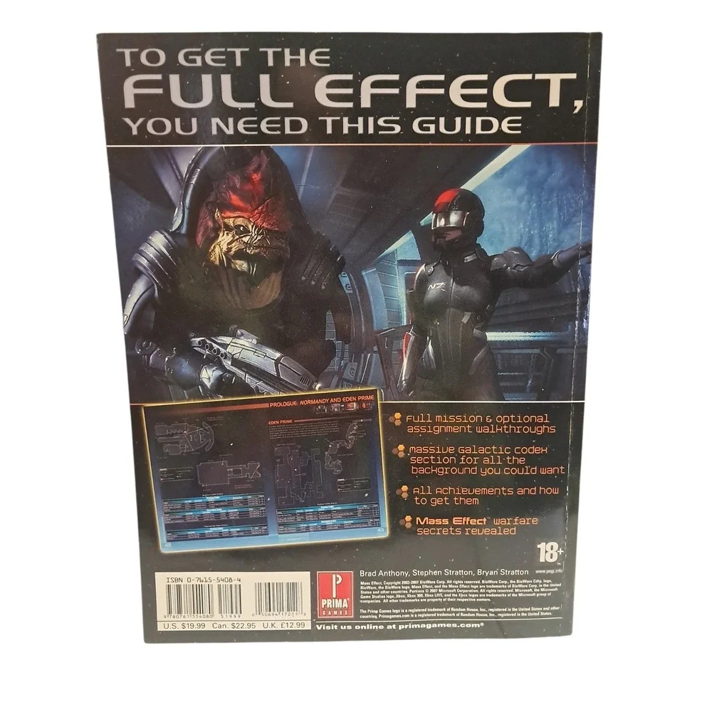 Mass Effect Prima Official Strategy Game‎ Guide Xbox 360